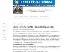 Tablet Screenshot of lesslethalafrica.com